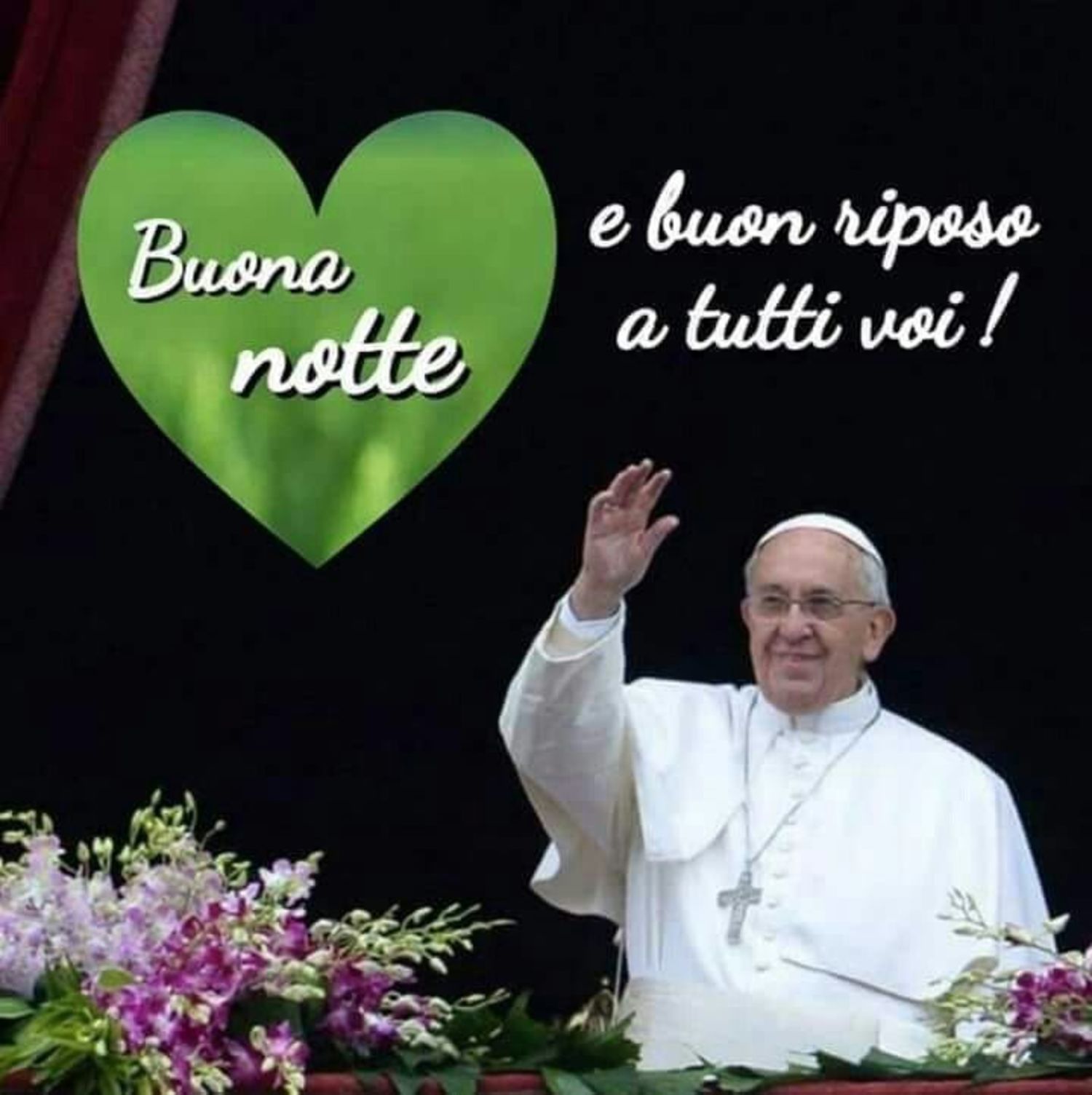 Buonanotte immagini dal Papa Francesco