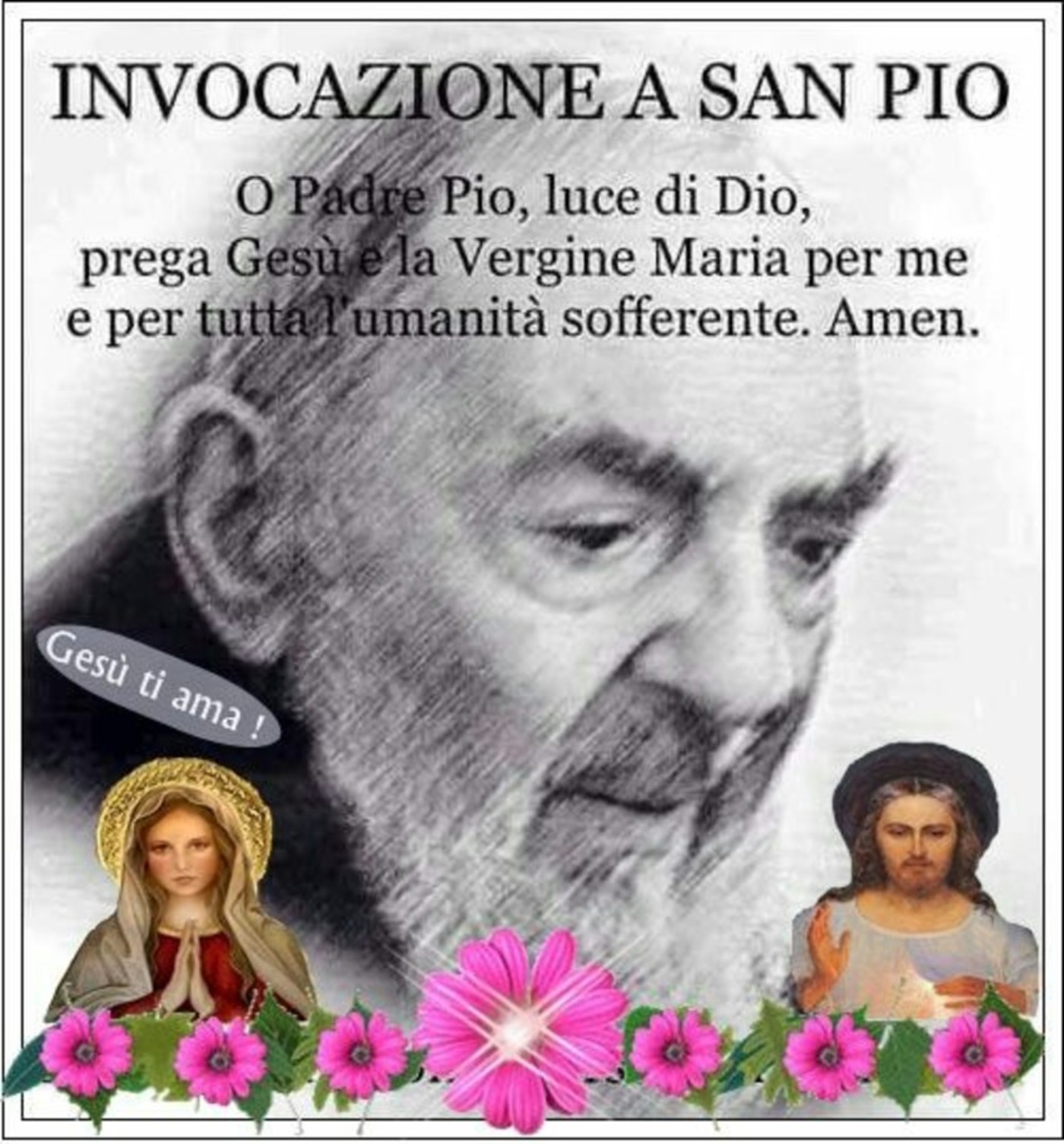 Invocazione a San Pio